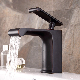  Single Handle Black Bathroom Basin Sink Water Faucet