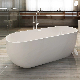  Oval Plastic Whirlpool Freestanding Acrylic Bathtub with Cupc Brass Drain SPA Bath Tub Jacuzzi Massage Whirlpool Bathtub Soaking Tub Luxury Shower Bath