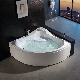 Two Persons Corner Jets Massage Balneo Whirlpool Bathtub