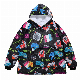 Custom High Quality Oversized Hoodie Wearable Flannel Sherpa Blanket