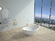 Ressani Modern Bathroom Tub Artificial Stone Resin Solid Surface Freestanding Bathtub