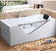  Hot Sale Acrylic Material Freestanding Whirlpools Massage Bathtub
