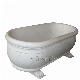 Minimalist Style Home Stone White Nature Marble Bathtub for Design