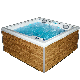 Large Family Inground Garden Hydrotherapy Acrylic Europe Outdoor Whirlpool Bathtub manufacturer