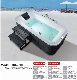 Outdoor Hot Bath Tub Big SPA Freestanding Wooden Massage Bathtub Dx518