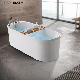  Ortonbath Oval Adult Acrylic Freestanding Hot Swim SPA Bathtub Bath Tub Freestanding Palstic Sanitary Ware Bathtub with Shower Sets