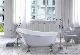Classic Cast Iron Clawfoot Freestanding Acrylic Bathtub, Superb Carving Design, Gracefully Shaped, Sturdy and Durable, CE Rigid Manufacturing Standards