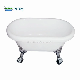 CE Classical New Baby Soaking Acrylic Freestanding Bath Tub Bathroom Standard Size Small Clawfoot Soaker Bathtub with Legs