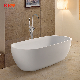 Hotel Project Freestanding Stone Bathtub Acrylic Solid Surface Bath