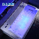 Joyee LED Skirt Luxury Bathroom Freestanding Whirlpool Jacuzzy Bathtub, Acrylic Massage Bathtub