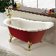  Luxury Victorian Freestanding Red Vintage Acrylic Bath Tubs