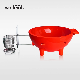  4 People Colorful Wood Fired Outdoor Soaking Red Hottub with BBQ (WTM-02601)
