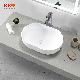  Vanitytop Countertop Size Small Round Toilet White Marble Vessel Stone Black Silver Wash Bowl Handmade Acrylic Solid Surface Bathroom Sink