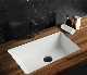 Chinese Wholesale Sanitary Ware Furniture White Ceramic Rectangular 20 5/8" Undermount Bathroom Vanity Wash Sink Basin