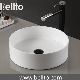  Round Porcelain Vessel Sink Art Basin slim creamic bathroom sink