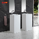  Kkr Customized Artificial Stone Bathroom Sink White Matt Freestanding Hand Wash Basin