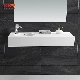  Matt Black Grey Bathroom Artificial Stone Wash Hand Basin