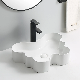 Artistic Porcelain European Bathroom Sanitary Ware Ceramic Art Basins Marble Sink Wash Basin