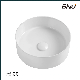 Modern Porcelain Above Counter White Ceramic Wash Bathroom Vessel Vanity Basin