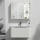  Wholesale White Lacquer Floating Cabinet Basin Wall Mounted Bathroom Vanity Cabinet with Smart Mirror