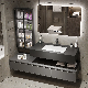  2024 Modern New Design Custom Bathroom Furniture Set LED Mirror Wooden Cabinet Wall Unit Vanity with Wash Basin Product