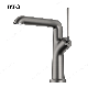  Bto Unique Design Single Handle Bathroom Basin Gun-Grey Color Faucet