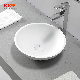 Kkr Wholesale Stylish Design Solid Surface Above Counter Basin Small Resin Stone Wash Basin Counter Top Basins