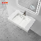 High Quality Solid Surface Wall Hang Bathroom Sink Wash Basin