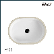 Cupc Wholesale Cheap Price Porcelain Ceramic Bathroom Undermount Sink Oval Lavabo Under Counter Art Wash Basin