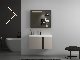  Bathroom Cabinets Set Vanity Home or Hotel Bathroom Vanity with LED Light Makeup Mirror Basin Wall Hung Bathroom