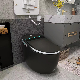 Custom Round Luxury Matte Black Bathroom Ceramic Intelligent Toilet Smart Wc