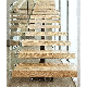 Luxury Modern Mono Stringer Steel Wood Straight Staircase Design