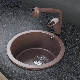  Kadelg Purple Nano Single Bowl Granite Apron Farm House Handmade Kitchen Sink