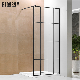 Black Simple Tempered Glass Bathroom Corner Room Screen Shower Cabin manufacturer
