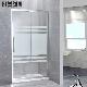 Bathroom Simple Aluminum Frame Enclosure Room Tempered Glass Sliding Shower Door manufacturer