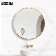 Wall Decorative Round Wash Room Bathroom Vanity Mirror with Golden Frame manufacturer