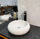  New Hot Sale Bathroom White Marble Basin Sink