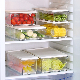 Freezer Refrigerator Storage Organizer Bins Stackable Kithchen Clear Pantry Bins Organizer Fridge Food Storage Bin manufacturer