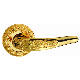 (C01 Series) Luxury Brass Copper Bedroom Bathroom Washroom Golden Korea Privacy Handle Lever Door Lock manufacturer