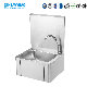 Heavybao Commercial Hand Free Knee Operated Sink Stainless Steel Washing Basin