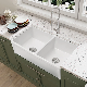 Yingjie Lavabos Bathroom Ceramic Wash Basins Big Size Single bowl Hotel Farmhouse Kitchen Sink manufacturer
