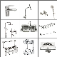  Professional Manufacturer 304 Stainless Steel Basin Water Bath Water Mixer Tap Basin Faucet Bathroom Sanitary Ware