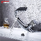 Sanipro Unique Design Luxury Brass Bath Sink Waterfall Taps Hot and Cold Water Mixer Tap Wash Bathroom Basin Faucets