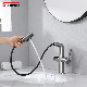  Sanipro PPA Plastic Hydroelectric Power Generation Smart Temperature Digital Display Waterfall Taps Pull out Basin Faucet Tap