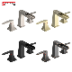 Sanipro Top Selling Hot Cold Metered Faucets Mixers Bath Tub Sink Tap Three Hole Waterfall Basin Faucet for Bathroom