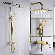 Multifunctional Bathroom Brass Golden Shower Faucet Shower Head