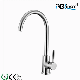 Stainless Steel Mirror/Bathroom Accessories Satin Single Handle Kitchen Faucet