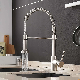  Watermark Deck Mounted Single Handle Mixer Pull out Black Kitchen Faucet