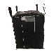 Flat Bottom Carbon Black Space Bag with Inner Reinforcement Film and Container for Forklift