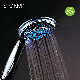 Three Colors LED Shows Water Temperature No Battery LED Hand Shower Head